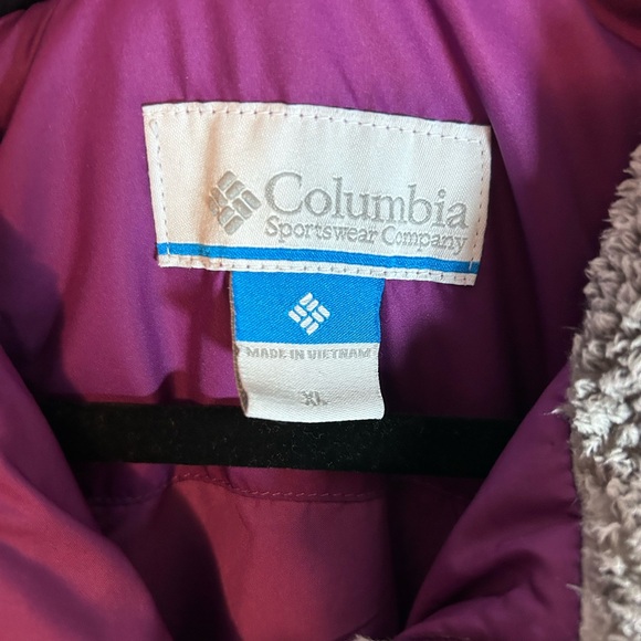 Columbia Zip Up Puffer Vest With Zipper Pockets Purple size XL - Picture 4 of 8